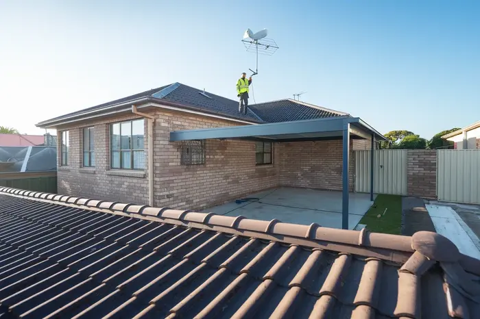 New TV antenna installation
